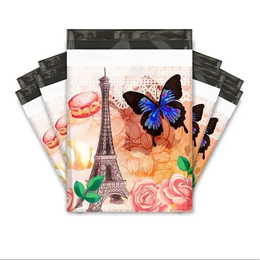 Poly Mailers MIX 6x9 10x13 14.5x19 35 pieces 35 stickers 1.5” insert cards